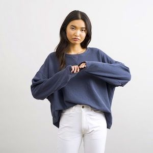 Proof Collective Restructured Sweatshirt in Navy